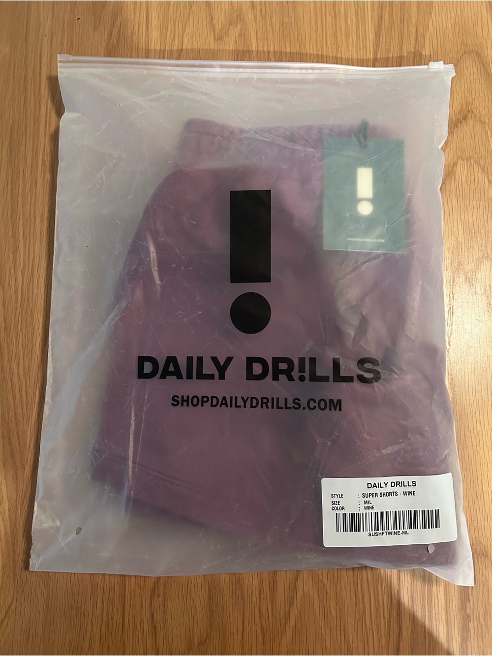 Daily Drills Heavyweight Super Shorts - Wine Size M/L NWT - Picture 15 of 15